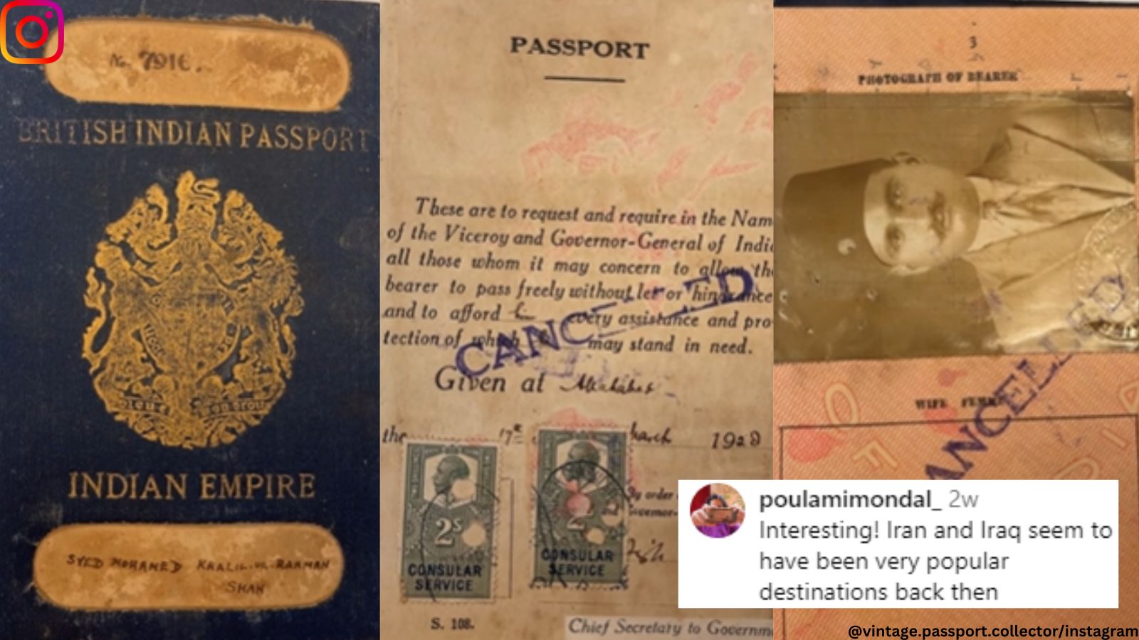 old british indian passport